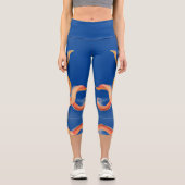 Orangenktopf Capri Leggings (Vorderseite)