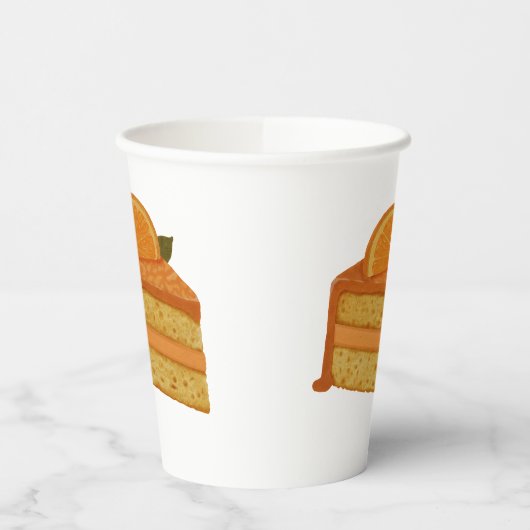 Orangenkuchen Pappbecher (Links)