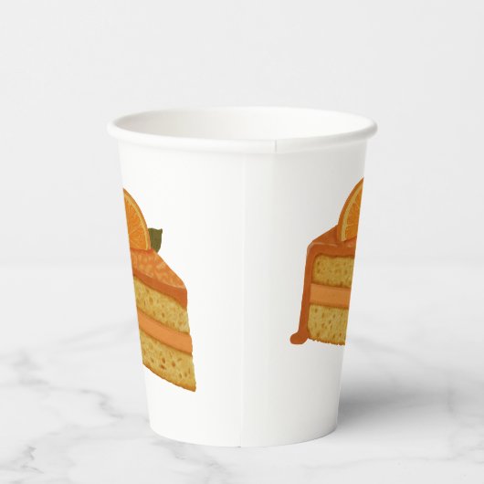 Orangenkuchen Pappbecher (Rechts)