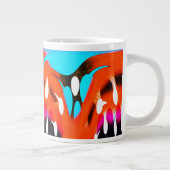 Orangenkunst Jumbo-Tasse (Rechts)