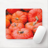 Orangenkürbis auf dem Markt, Deutschland Mousepad (Mit Mouse)
