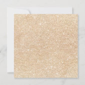 Orangenkürbis aus Gold Glitzer, Wasserfarbendusche Einladung (Rückseite)