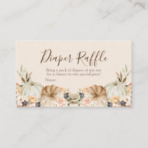 Orangenkürbis Babydusche - Windeln