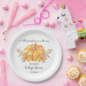 Orangenkürbis-Dusche Pappteller (Party)