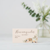 Orangenkürbis gebrannt Floral Wie viele Unes Enclo Begleitkarte (Stehend Vorderseite)