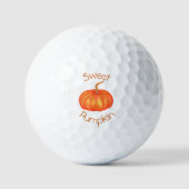 Orangenkürbis Golfball (Vorderseite)