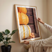 Orangenkürbis im Foto gemütliche Wandkunst Poster