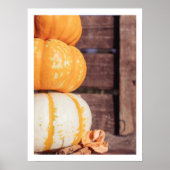 Orangenkürbis im Foto gemütliche Wandkunst Poster (Vorne)