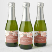 Orangenkürbis Mini Schaumweinetikett (Flaschen)