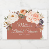 Orangenkürbis Mini Schaumweinetikett (Einzelnes Label)