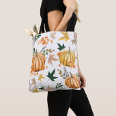 Orangenkürbis und Blume Tasche (Von Nahem)