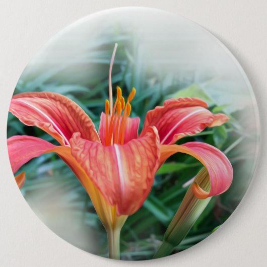 Orangenlilie Button (Vorderseite)