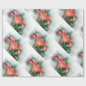 Orangenlilie Geschenkpapier (Flach)