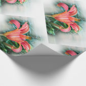 Orangenlilie Geschenkpapier (Ecke)