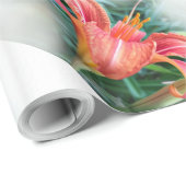 Orangenlilie Geschenkpapier (Rolleneckpunkt)