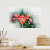 Orangenlilie Poster (Küche)