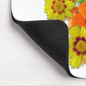 Orangenlilie und dunkle Blume Mousepad (Ecke)