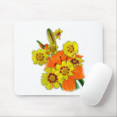 Orangenlilie und dunkle Blume Mousepad (Mit Mouse)