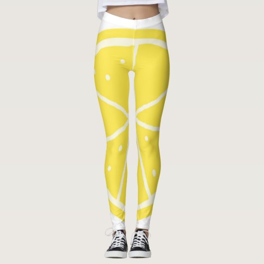 Orangenmalerei Leggings (Vorderseite)