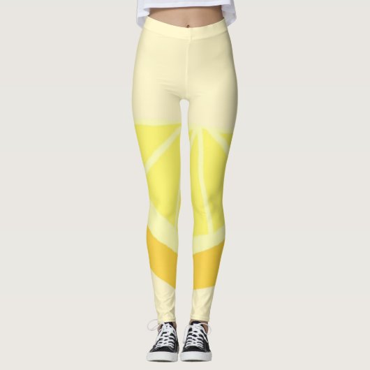 Orangenmalerei Leggings (Vorderseite)