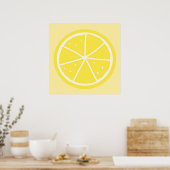 Orangenmalerei Poster (Küche)