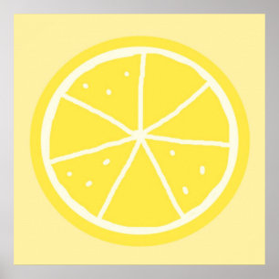 Orangenmalerei Poster