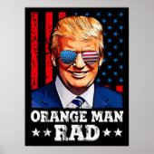 Orangenmann krass, pro trump poster (Vorne)
