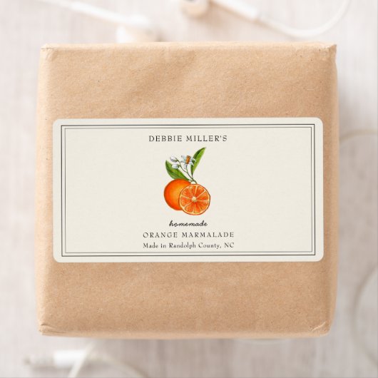 Orangenmarmelade Jam Jar Jar Off white rechteckig (Insitu)