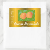 Orangenmarmelade Rechteckiger Aufkleber (Tasche)