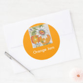 Orangenmarmelade Runder Aufkleber (Umschlag)