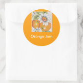 Orangenmarmelade Runder Aufkleber (Tasche)