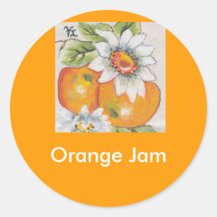 Orangenmarmelade Runder Aufkleber