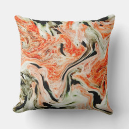 Orangenmarmor Kissen
