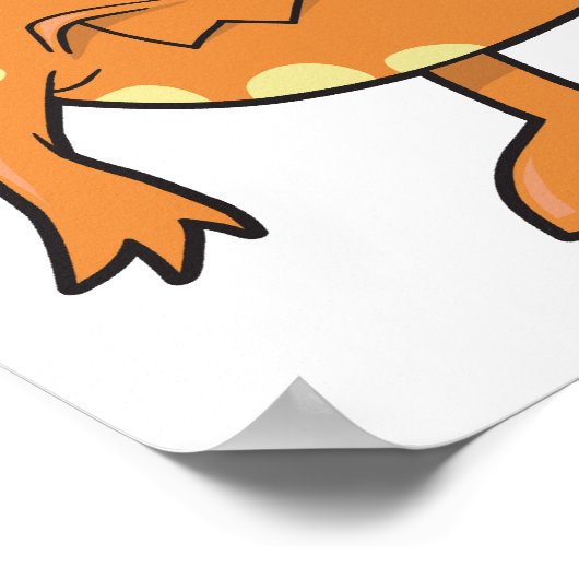 Orangenmohawster viele Augen Poster (Ecke)