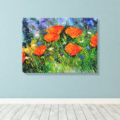 Orangenmohn 79 leinwanddruck (Insitu (Holzboden))