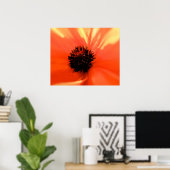 Orangenmohn - individuell angepasst - weich poster (Heimbüro)