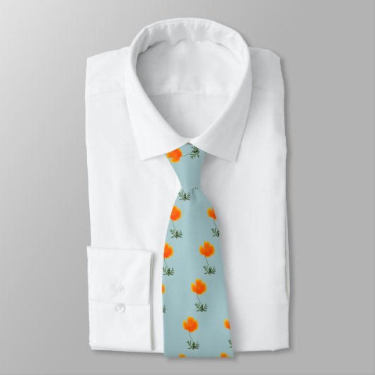 Orangenmohn-Krawatte Krawatte (Gebunden)