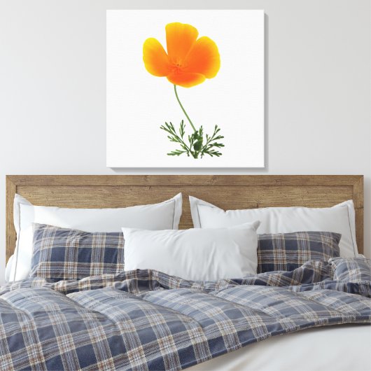 Orangenmohn Leinwanddruck (Insitu (Schlafzimmer))