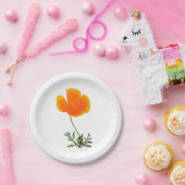 Orangenmohn Pappteller (Party)