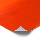 Orangenmohn Poster (Ecke)