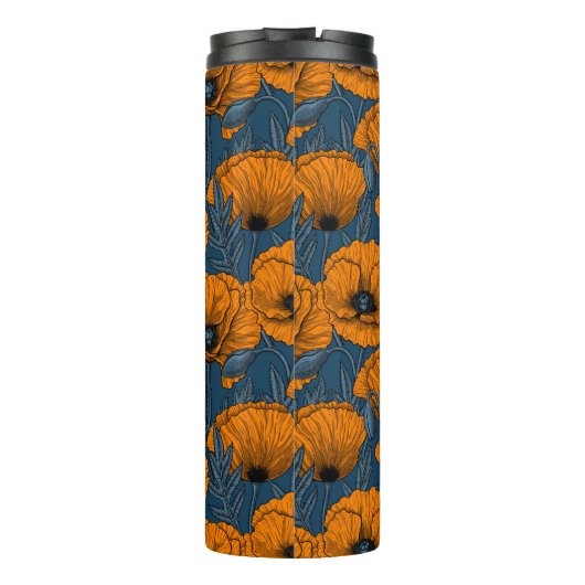 Orangenmohn Thermosbecher (Rückseite)