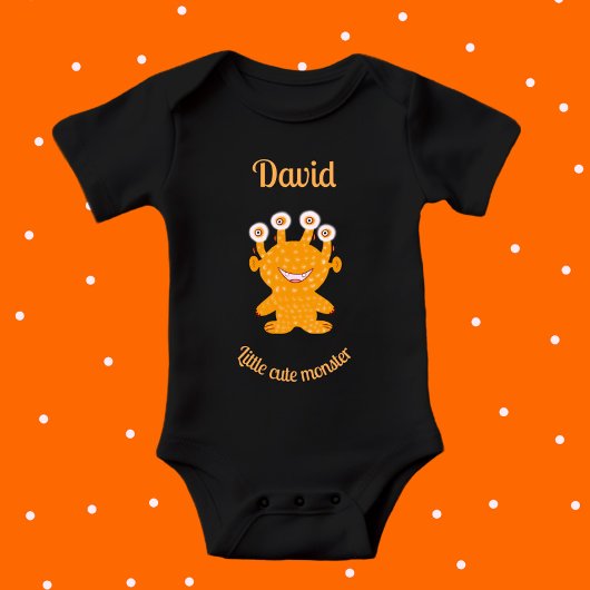 Orangenmonster Baby Strampler