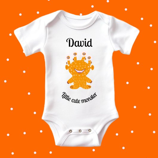 Orangenmonster Baby Strampler