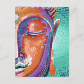 Orangenmosaikbild Postkarte (Vorderseite)