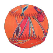 Orangenmuster Baseball (Rückseite)