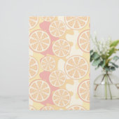Orangenmuster Briefpapier (Stehend Vorderseite)