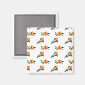 Orangenmuster der Rose Magnet (Vorderseite/Rückseite)