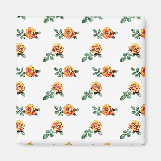 Orangenmuster der Rose Magnet (Vorne)