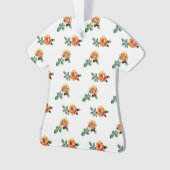 Orangenmuster der Rose Ornament (Vorderseite)