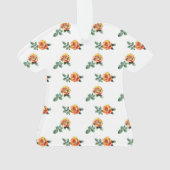 Orangenmuster der Rose Ornament (Rückseite)
